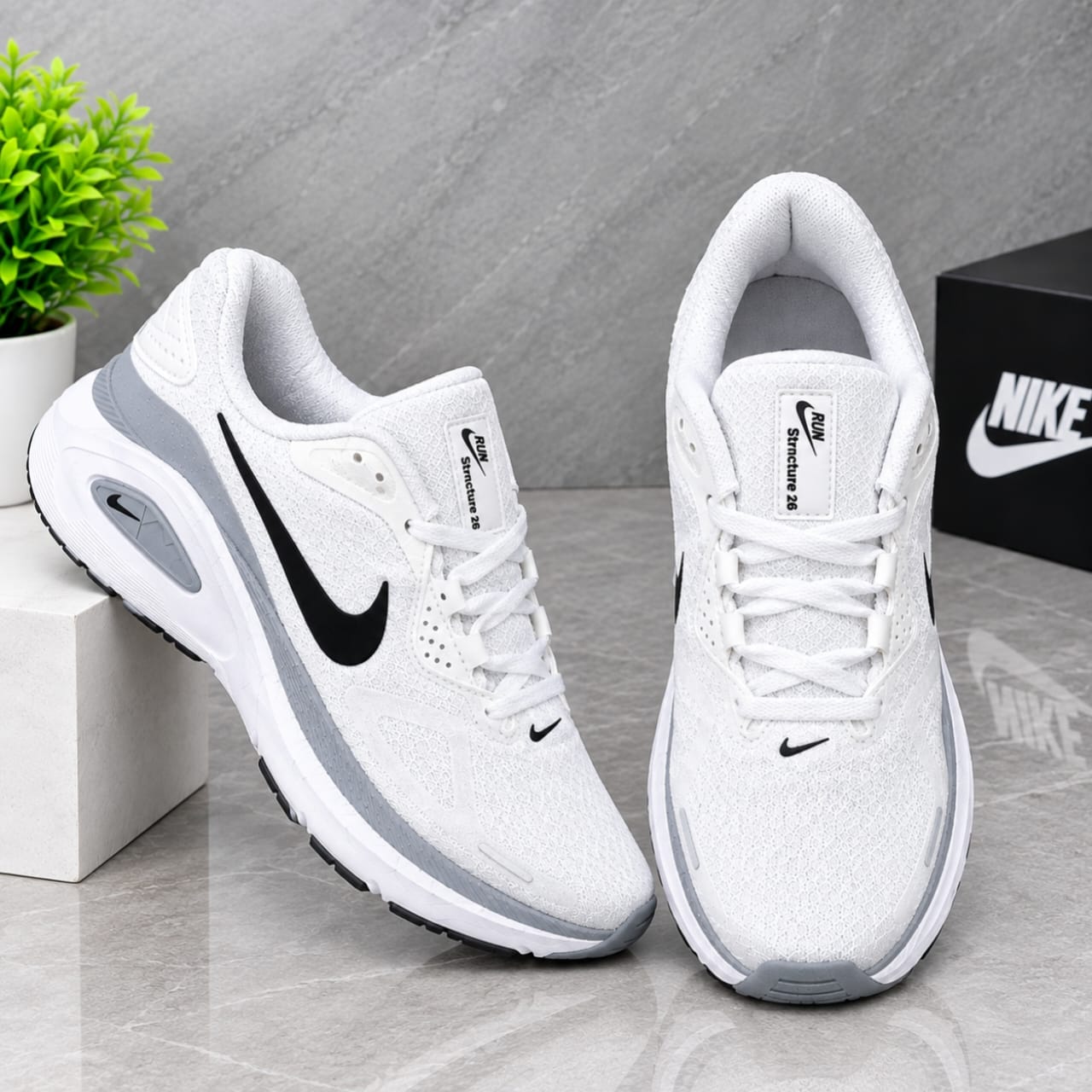 white shorts shoes